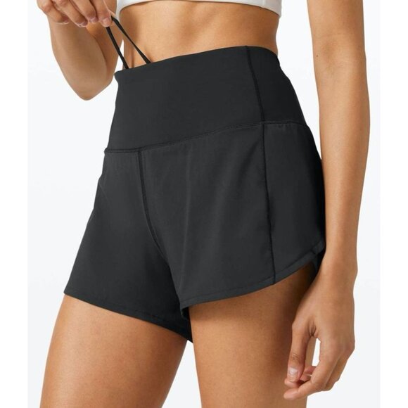 Lululemon Speed Up Short Long High-Rise *4" Black Size 8 - Picture 1 of 3